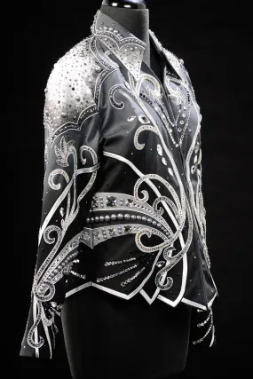 #1429 Black/Charcoal/White/Silver, Jacket, Ladies XL
