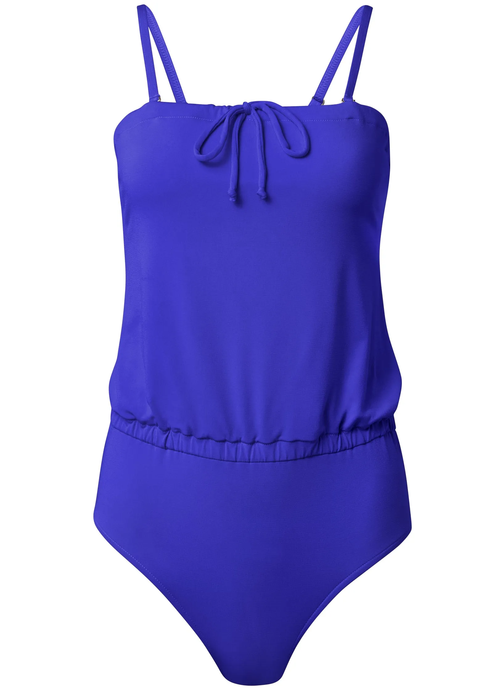 Bandeau Blouson One-Piece - Cobalt Blue