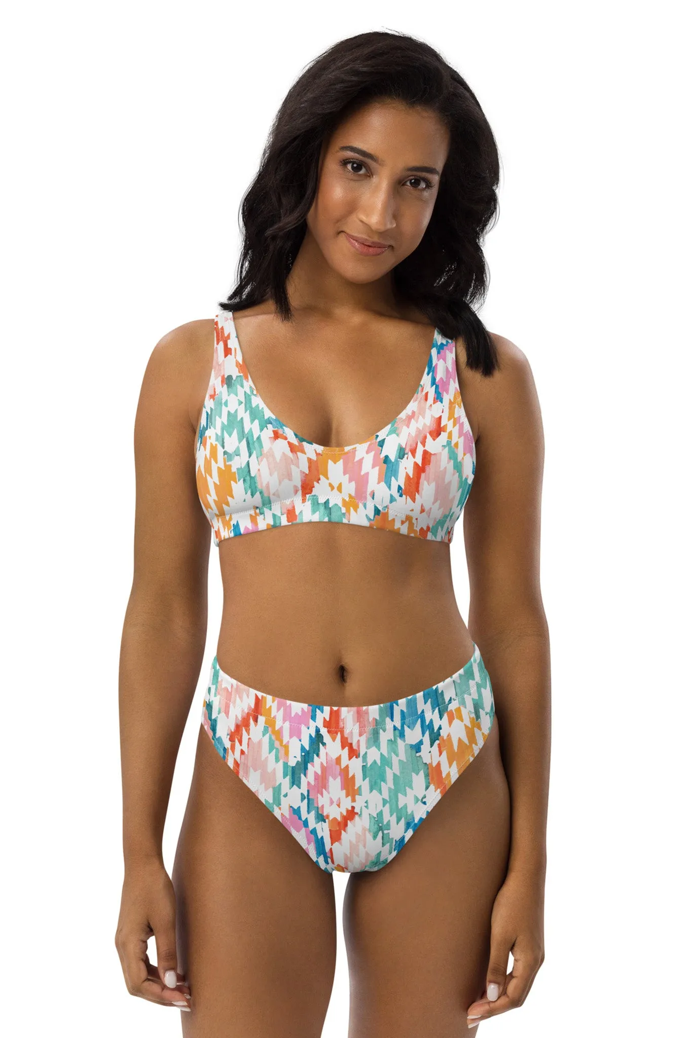 Carnival Ikat Recycled Bikini Top
