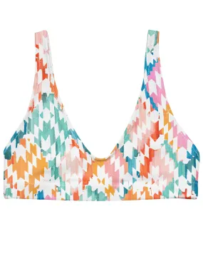 Carnival Ikat Recycled Bikini Top