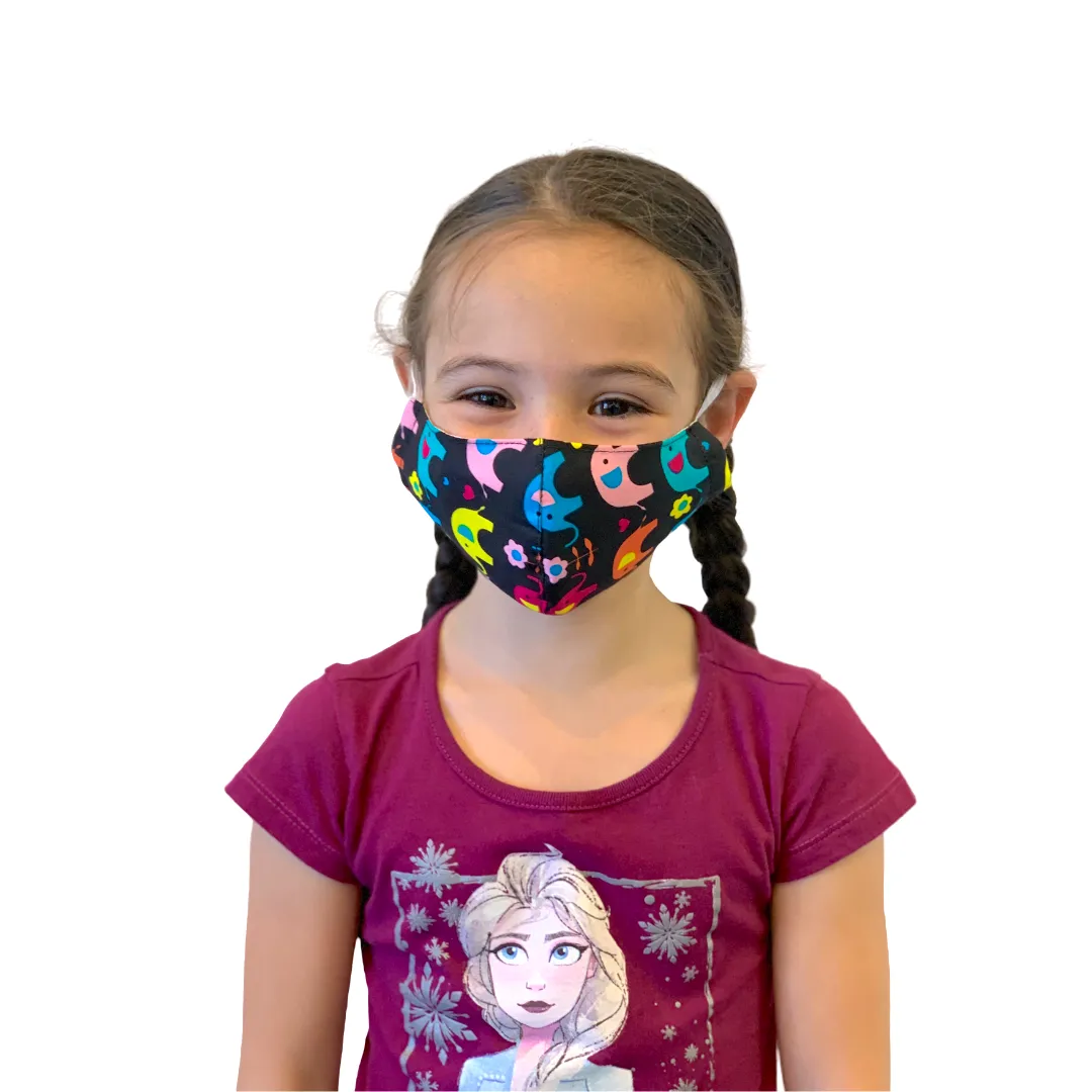 Child 2-4 Reusable Face Mask with Filter Pocket 100% Cotton - Thailand