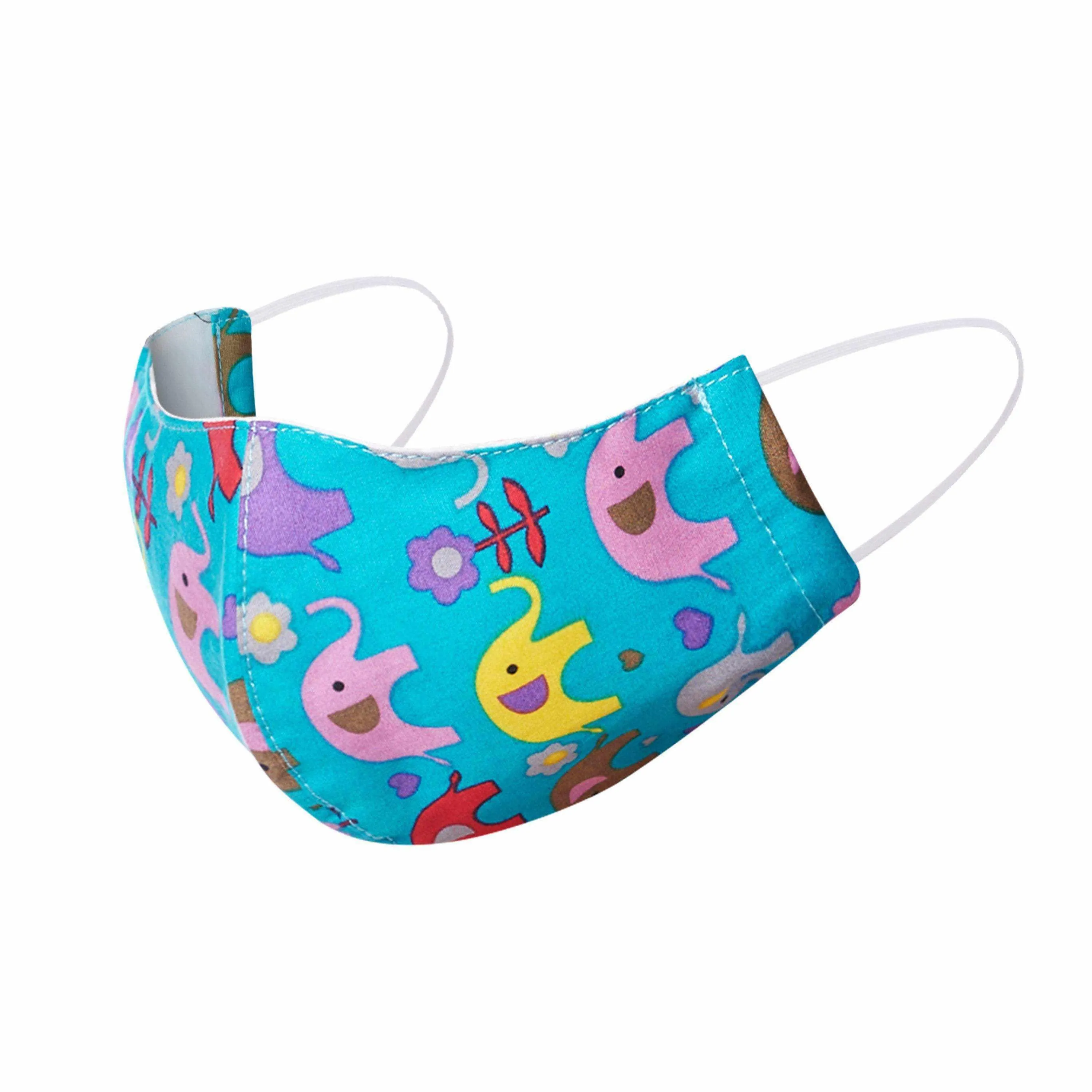 Child 2-4 Reusable Face Mask with Filter Pocket 100% Cotton - Thailand