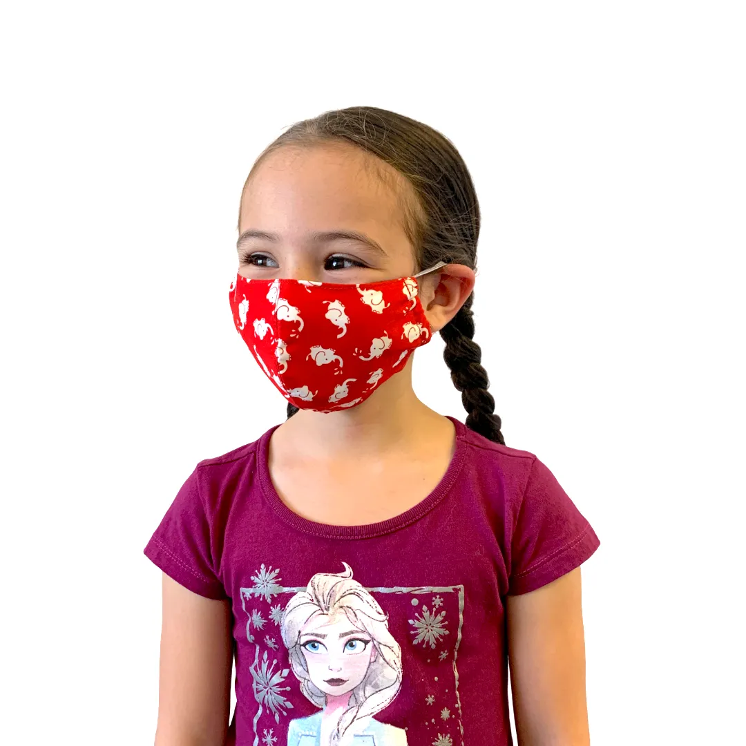Child 2-4 Reusable Face Mask with Filter Pocket 100% Cotton - Thailand