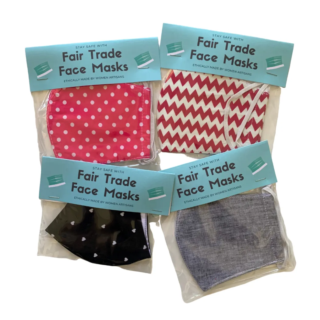 Child 2-4 Reusable Face Mask with Filter Pocket 100% Cotton - Thailand