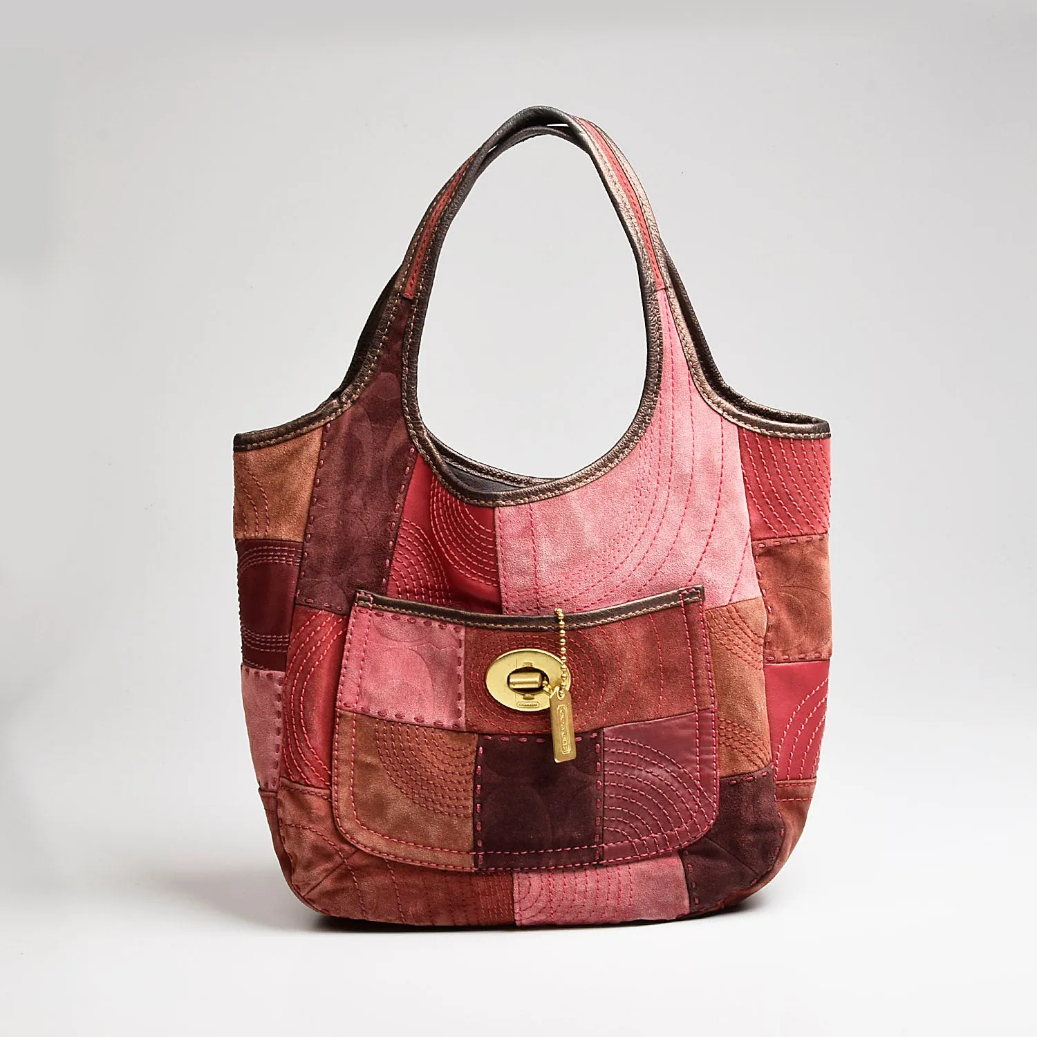Coach Ltd Ed Ergo Tote Red Hobo Purse