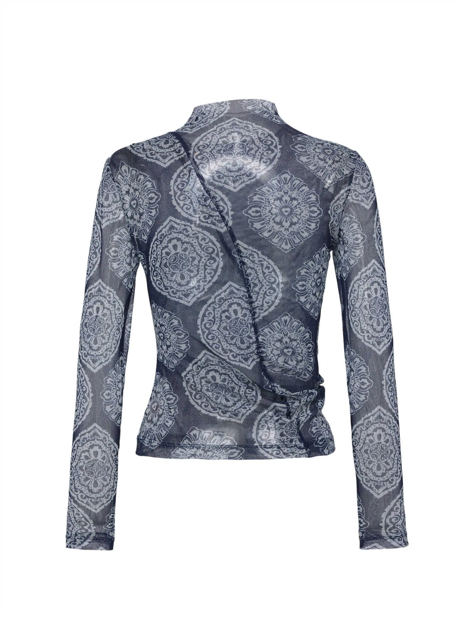 EP YAYING Mesh Print Top