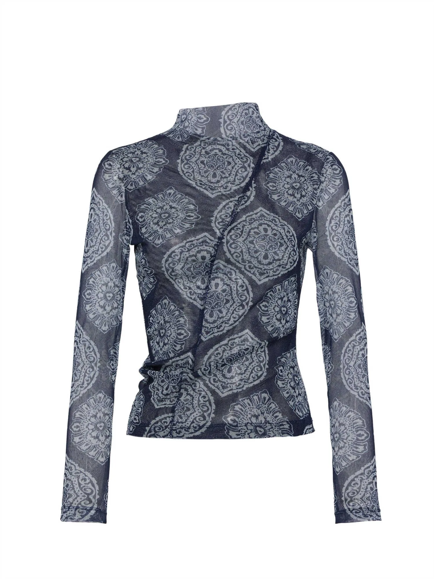 EP YAYING Mesh Print Top