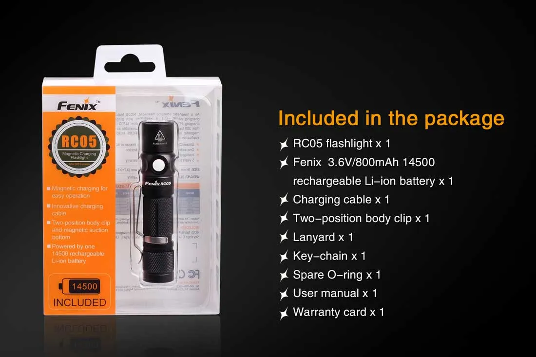 Fenix RC05 Rechargeable Flashlight - DISCONTINUED