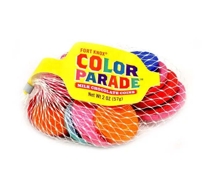 Fort Knox Color Parade Milk Chocolate Coins