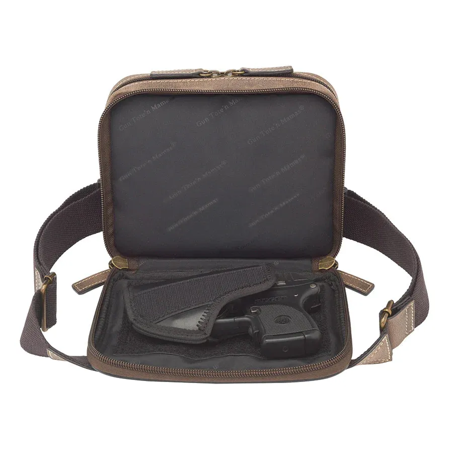 GTM Distressed Leather Waist Sling Pack