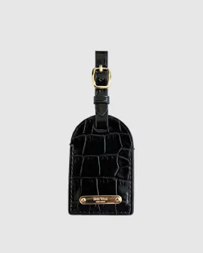 Hampton Luggage Tag in Embossed Leather