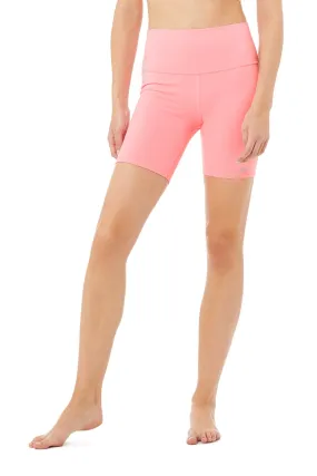 High-Waist Biker Short - Macaron Pink