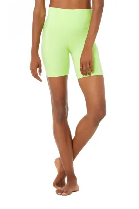 High-Waist Biker Short - Neon Lime