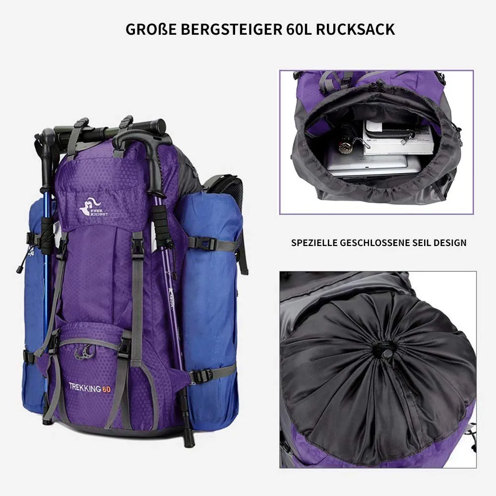 Large Waterproof Backpack  with Rain cover