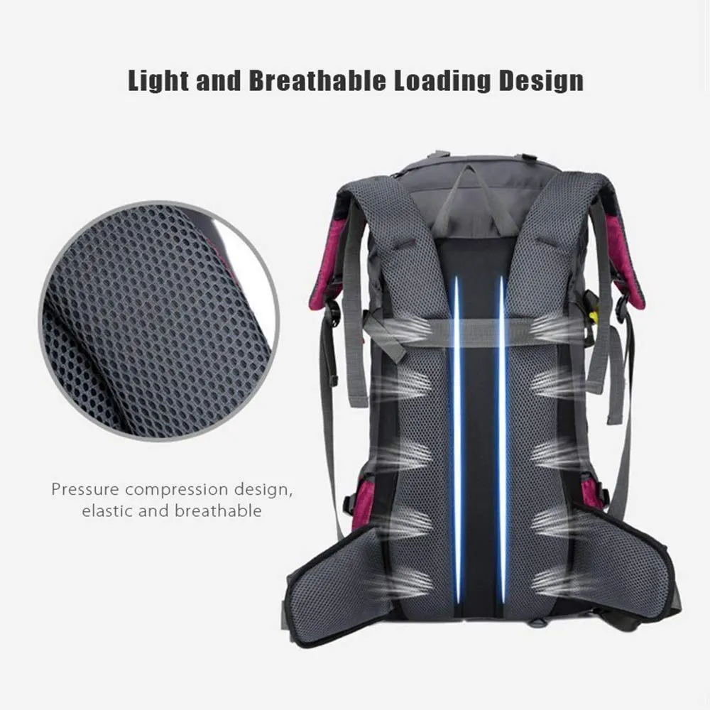 Large Waterproof Backpack  with Rain cover