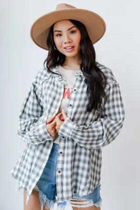 Long Distance Plaid Blouse