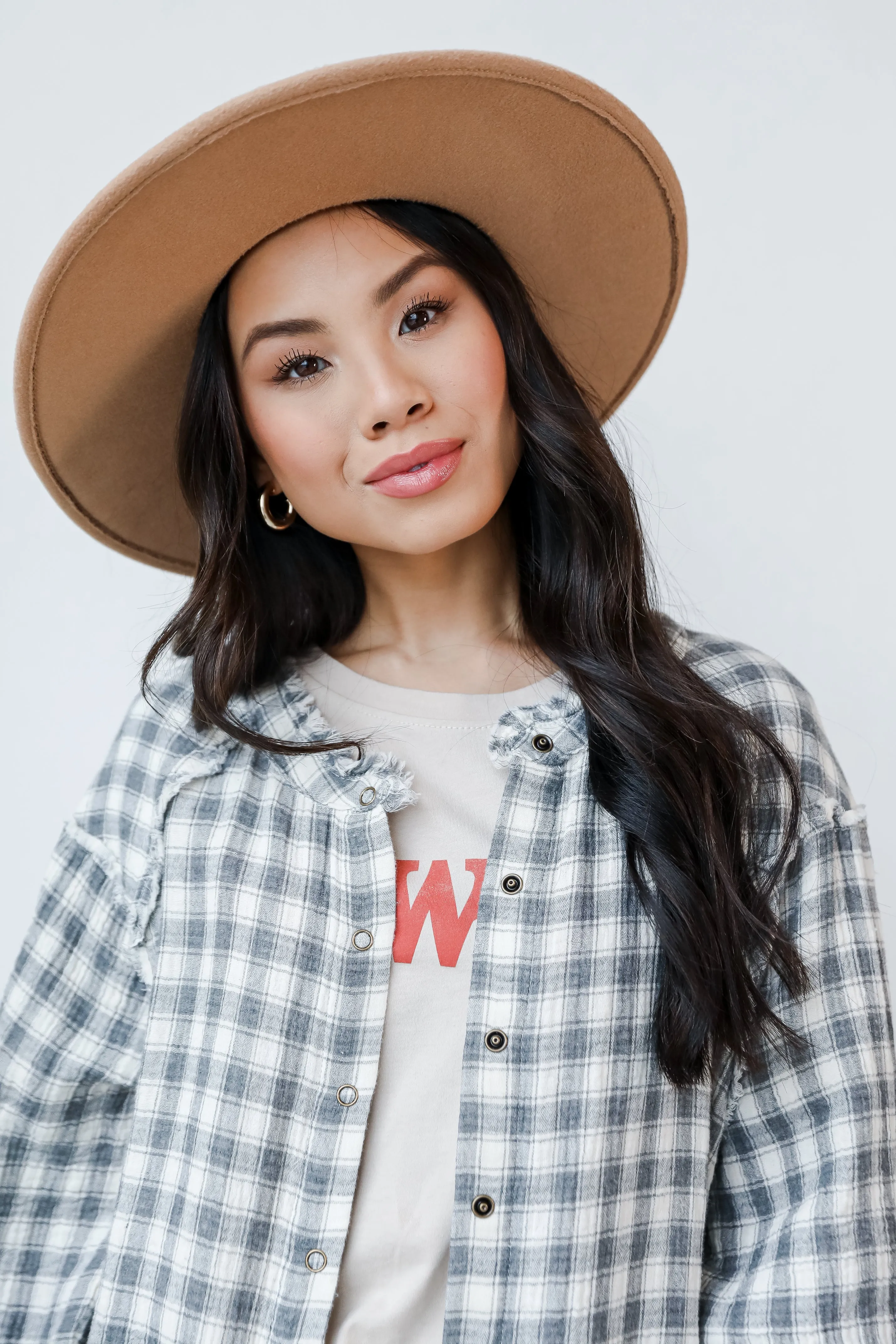 Long Distance Plaid Blouse