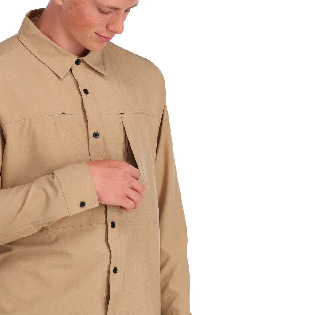 Mens Canyon Long Sleeve Shirt - Tannin