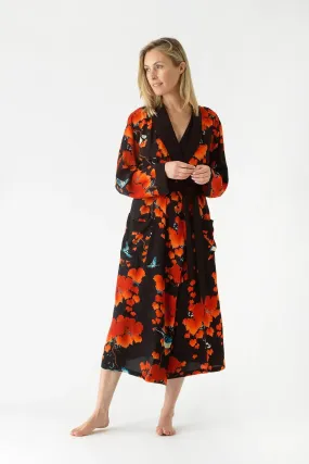 One Hundred Stars Luxe Acer Black Crepe Gown