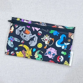 PM on Black Reusable Snack Bag