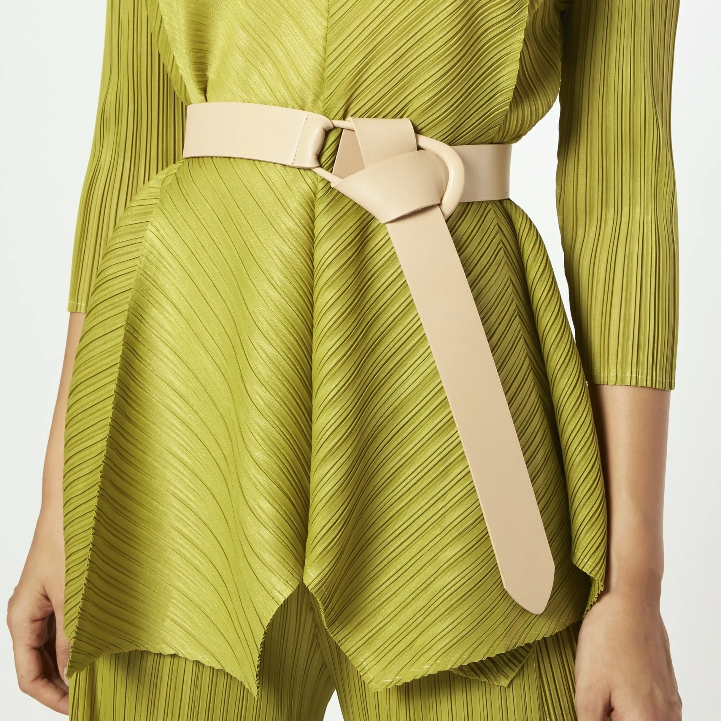 Self Buckle Knot Belt - Mocha Latte