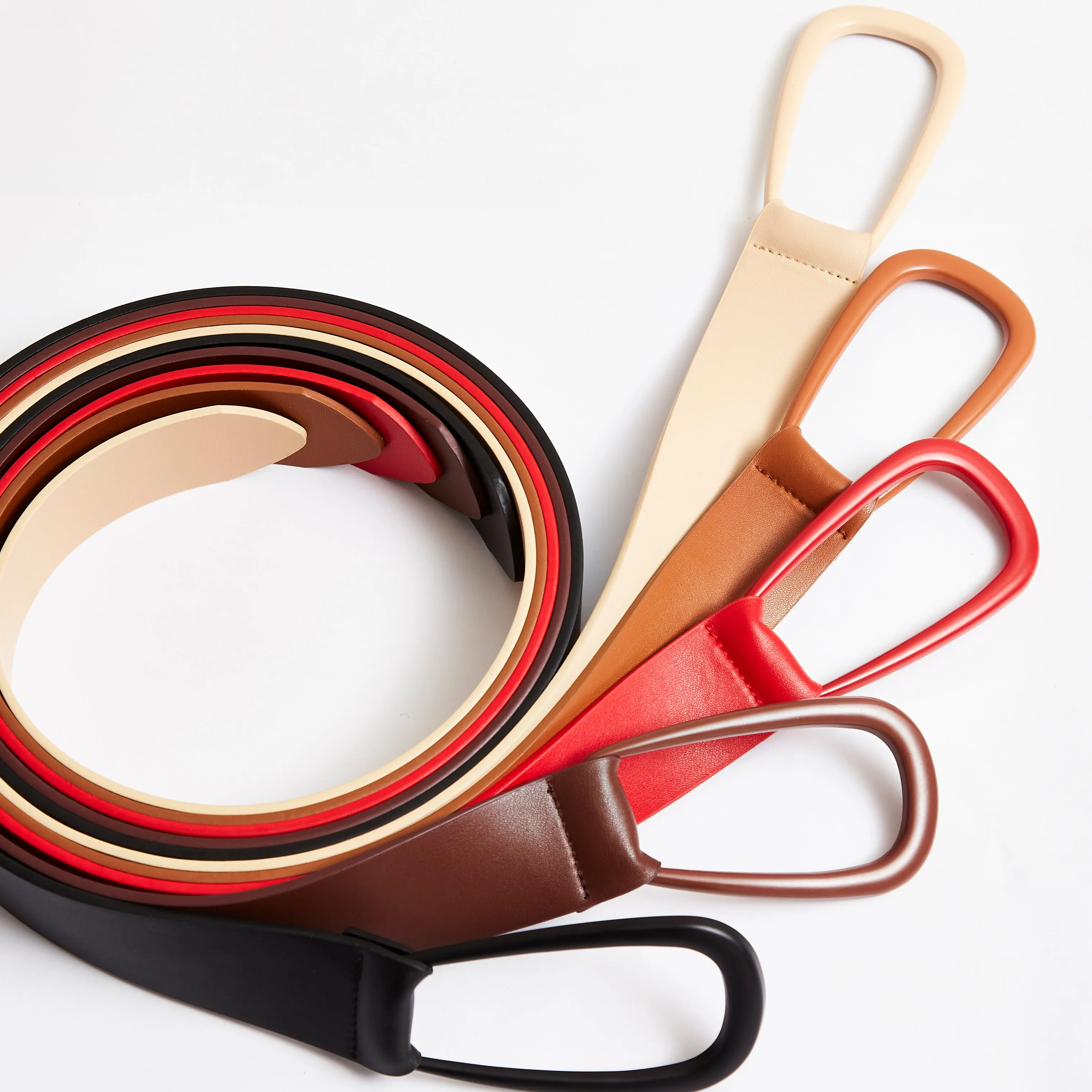 Self Buckle Knot Belt - Mocha Latte