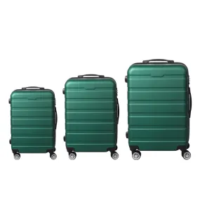 Slimbridge 3PC Luggage sets Suitcase Green