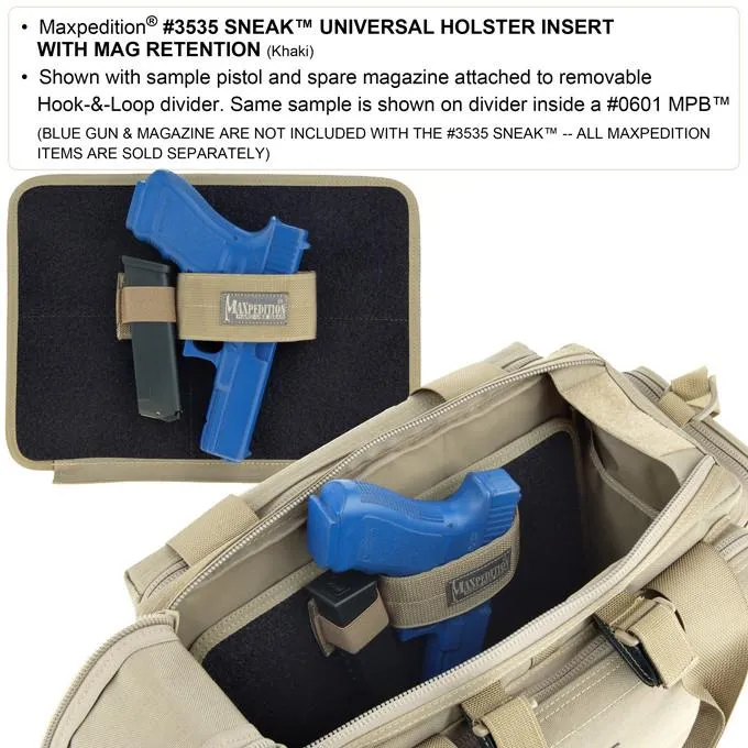 Sneak Universal Holster Insert With Mag Retention