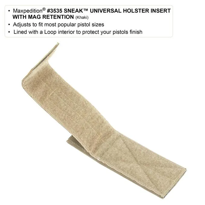 Sneak Universal Holster Insert With Mag Retention