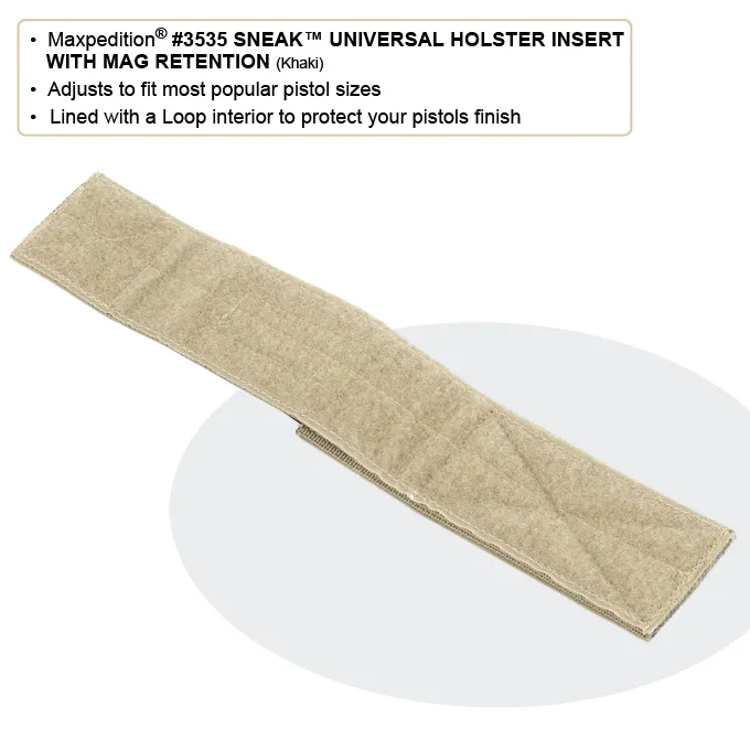 Sneak Universal Holster Insert With Mag Retention