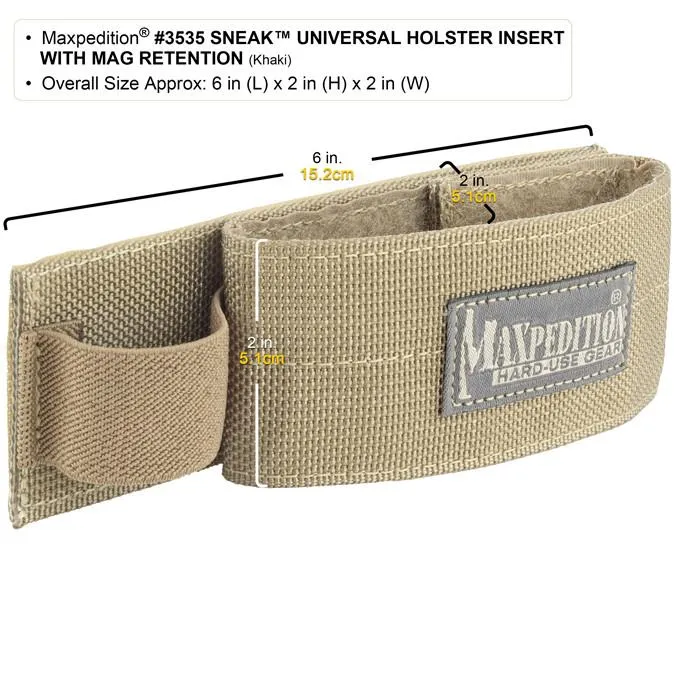 Sneak Universal Holster Insert With Mag Retention