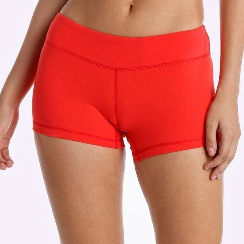 The WOD Life - Women's Balance Shorts - Poppy Red
