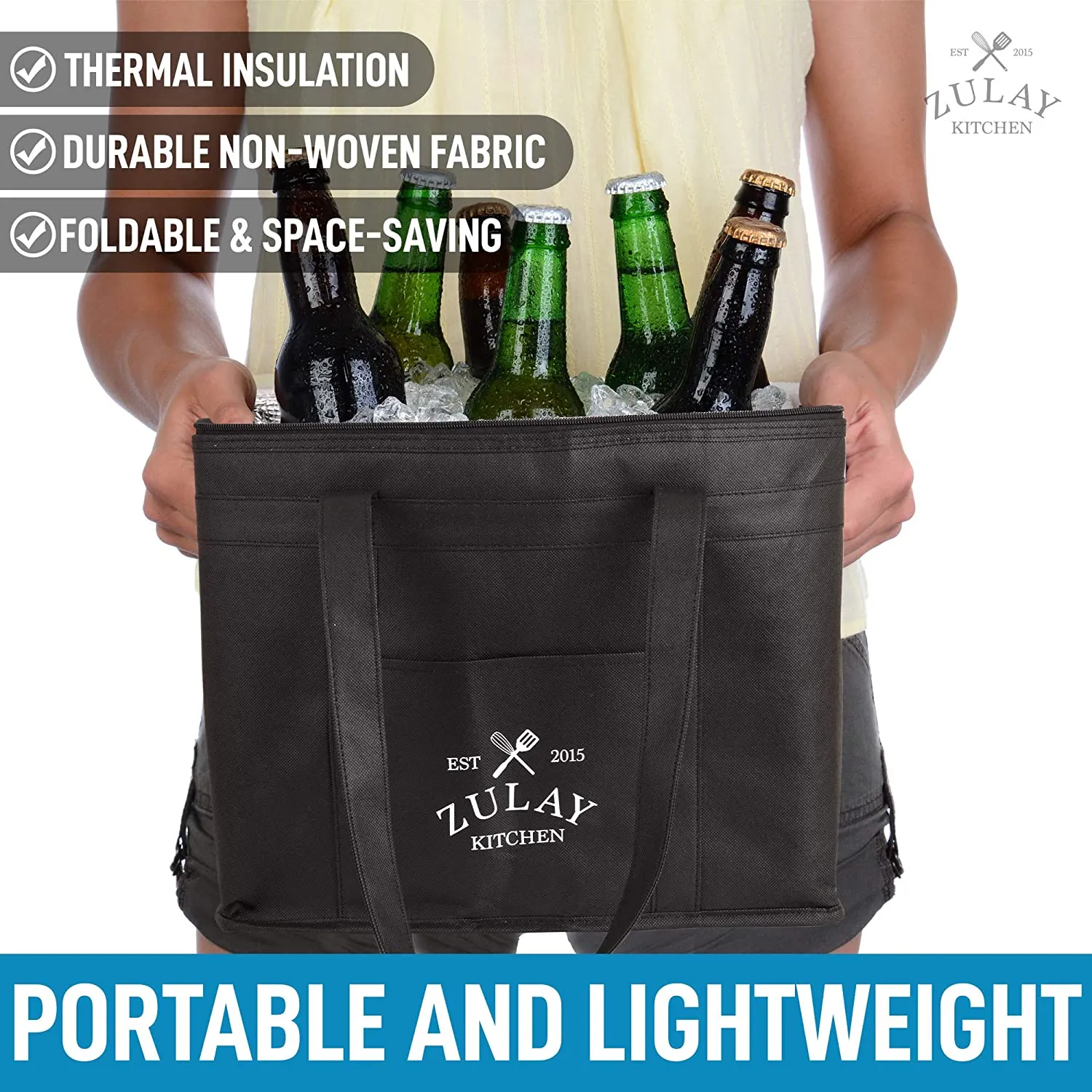 Zulay Large Insulated Bag (2 Pack)